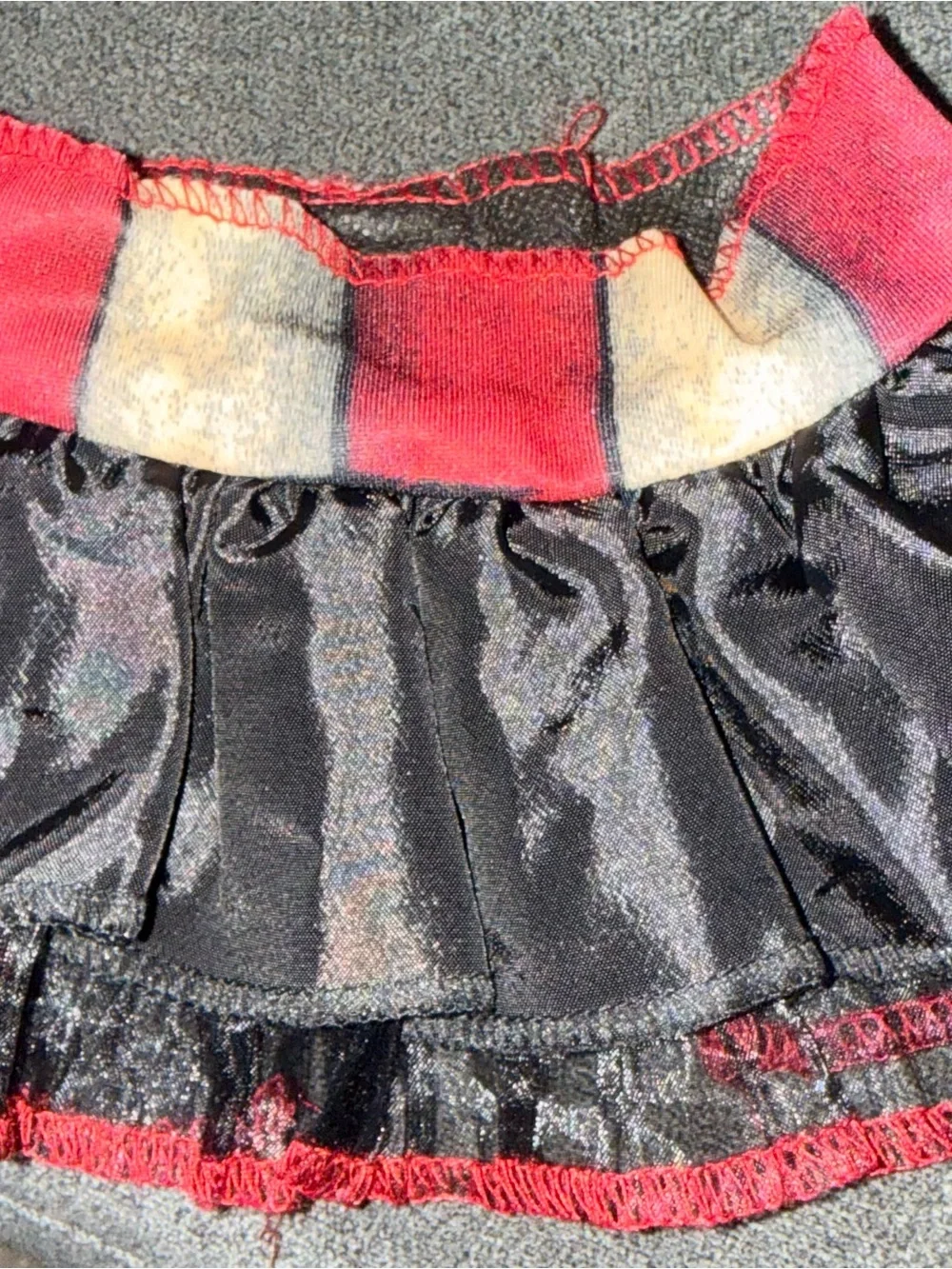 Spirit Black and Red Striped Clown costume kids - Picture 5 of 9